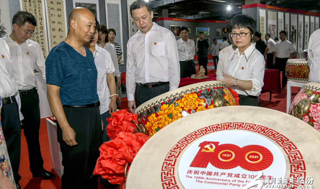 视觉临汾：庆党的百年华诞 翼城县举办工艺美术作品展览