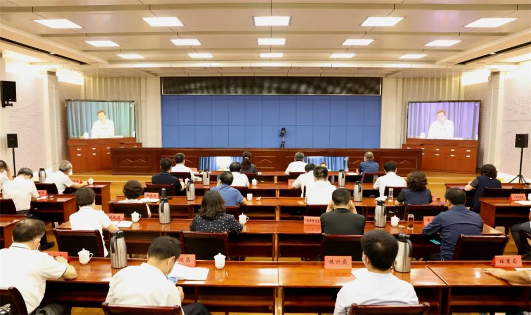 忻州市视频列席省未成年人保护工作委员会第一次全体会议