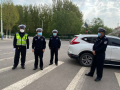 长治市上党区交警全力护航全员核酸检测工作