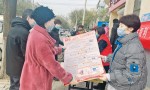 闻喜县东城社区开展防范养老诈骗宣传活动