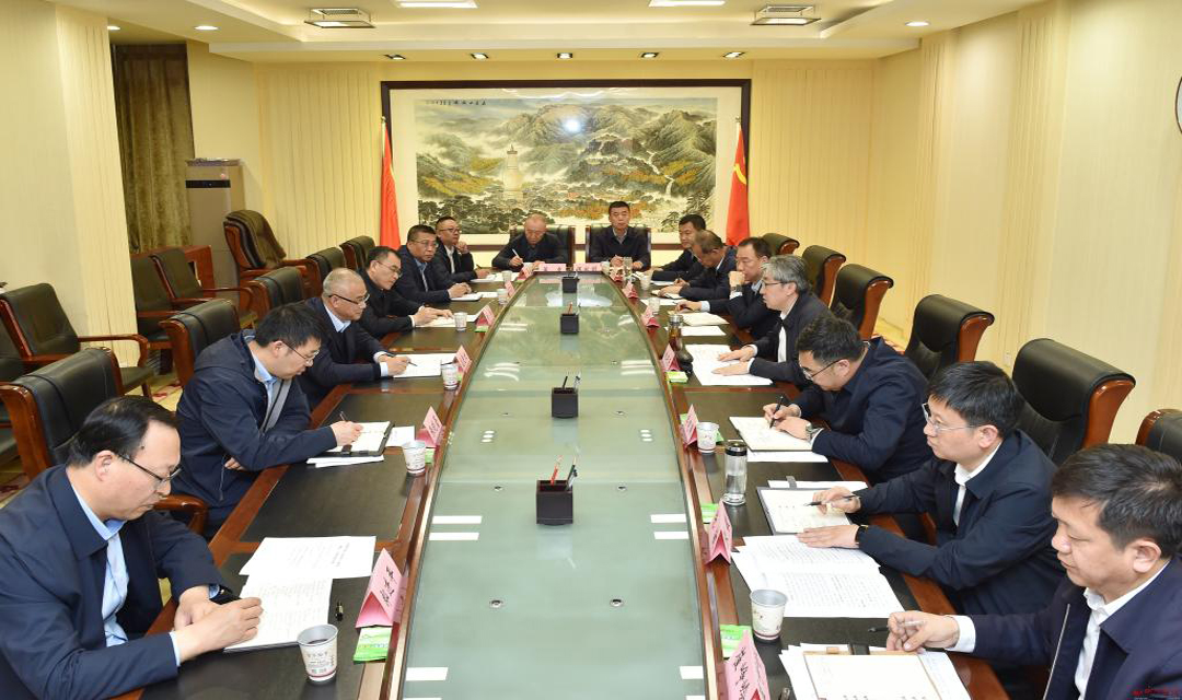 朱晓东与太钢集团有限公司党委书记、董事长盛更红一行座谈