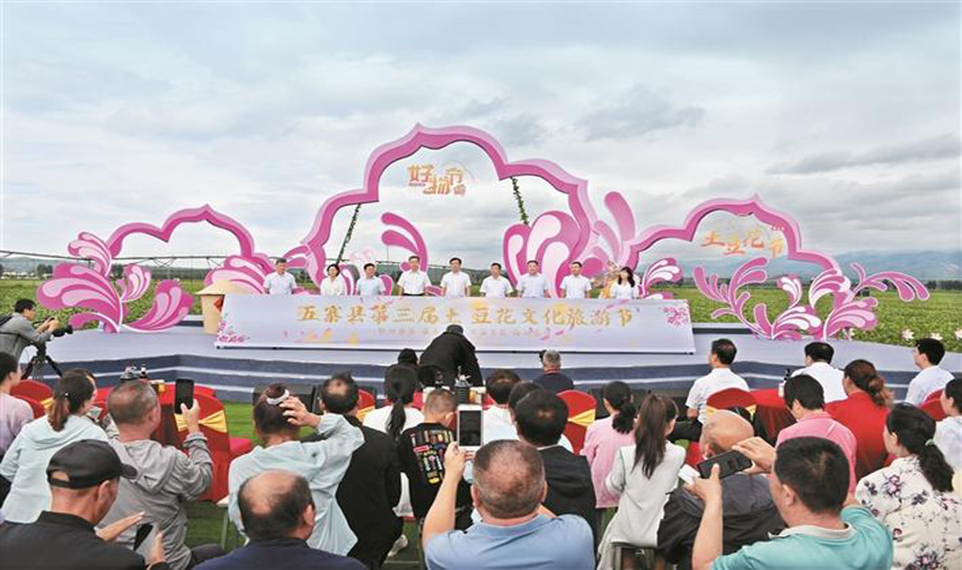 五寨县第三届土豆花文化旅游节开幕