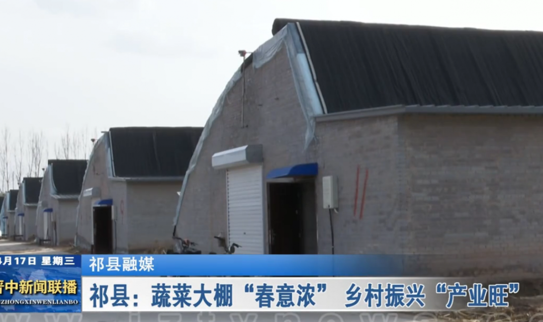祁县：蔬菜大棚&ldquo;春意浓&rdquo; 乡村振兴&ldquo;产业旺&rdquo;