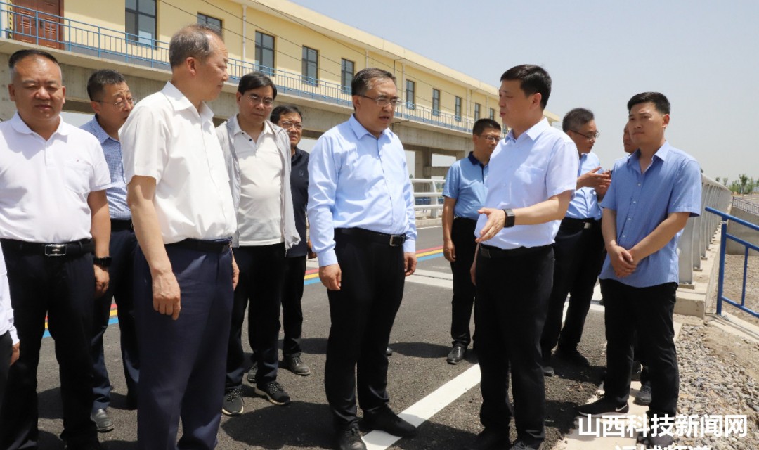 省水利厅厅长龚孟建来河津调研汾河防汛备汛工作和防洪能力提升工程建设情况
