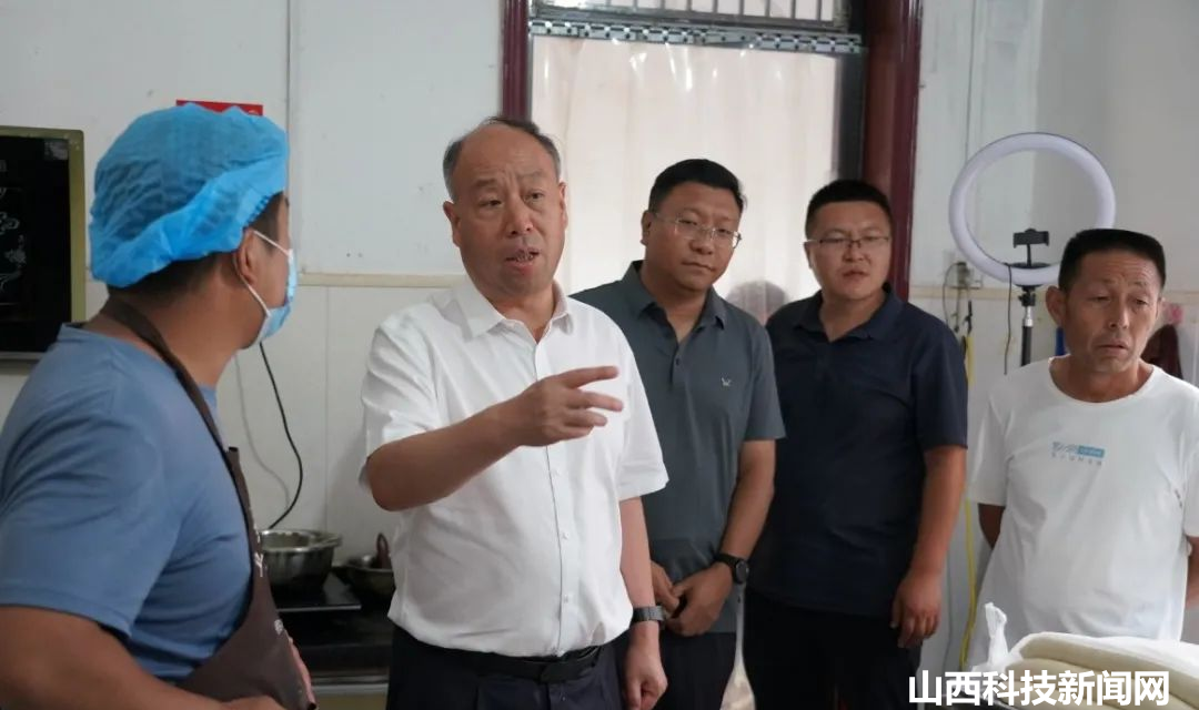 临猗：靳国全调研农产品加工企业发展情况