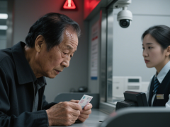 老汉取钱谎称儿子结婚，这家银行已报警