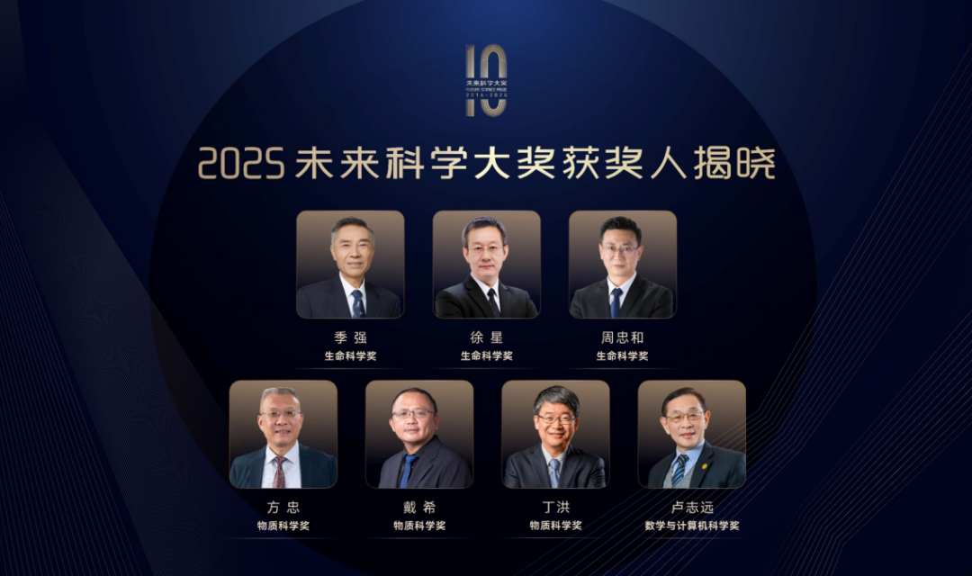 2025未来科学大奖揭晓！